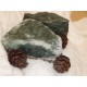 Серпентинит "Черный принц" шлифованный камень для бани, мелкая фракция (ведро 10 кг)  