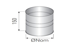 Адаптер внешний-внешний д. 350 P+