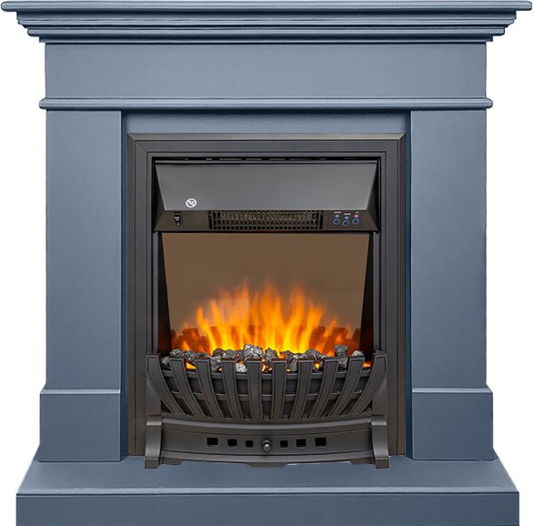 Каминокомплект California STD CRM (Разборный) - Санд антрацит с очагом Aspen Black