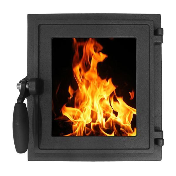 Дверка топочная ДТГ-4КС, со стеклом