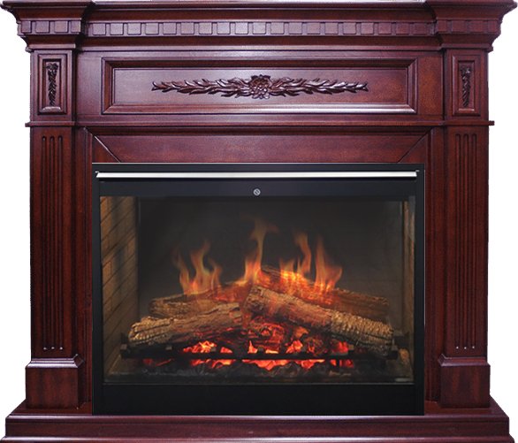 Каминокомплект Luxemburg - Темная вишня с очагом Symphony 30'' DF3020-INT