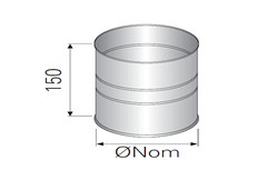 Адаптер внешний-внешний д. 200 P+