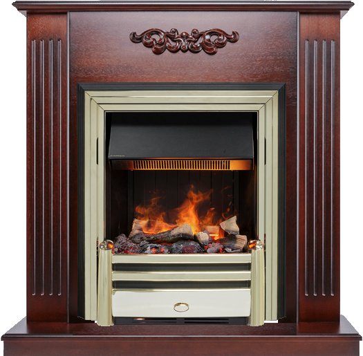 Каминокомплект Lumsden - Махагон коричневый антик с очагом Cavendish Каминокомплект Lumsden - Махагон коричневый антик с очагом Cavendish