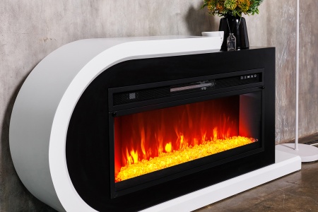 Портал Royal Flame Basel R - Белый с черным