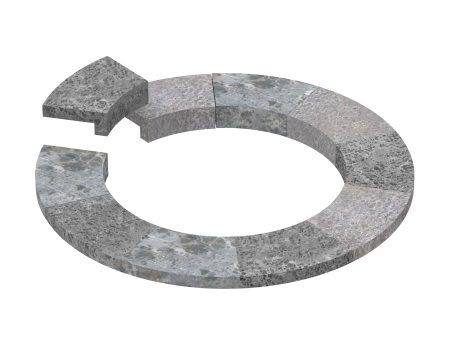 SAWO Монтажный фланец для печи TOWER TH4, TH5, ARI3 & PNX3, талькохлорит, арт. TH-COLLAR-S4